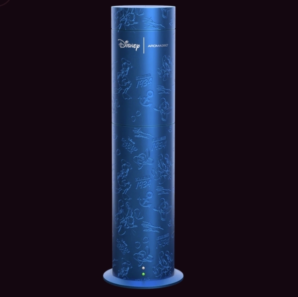 NIB Aroma360 Donald Duck Disney Blue Embossed Mini Pro Pod Diffuser